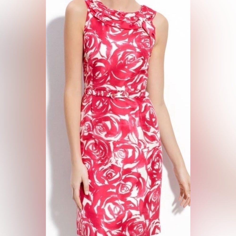 kate spade Pink and White Floral Sheath Dress - Picture 16 of 16